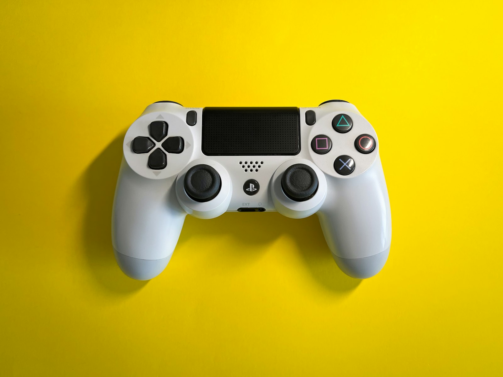 A close up of a video game controller