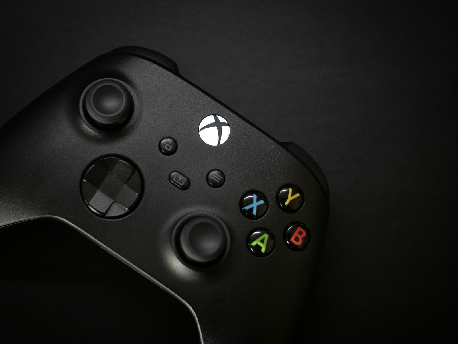a black video game controller