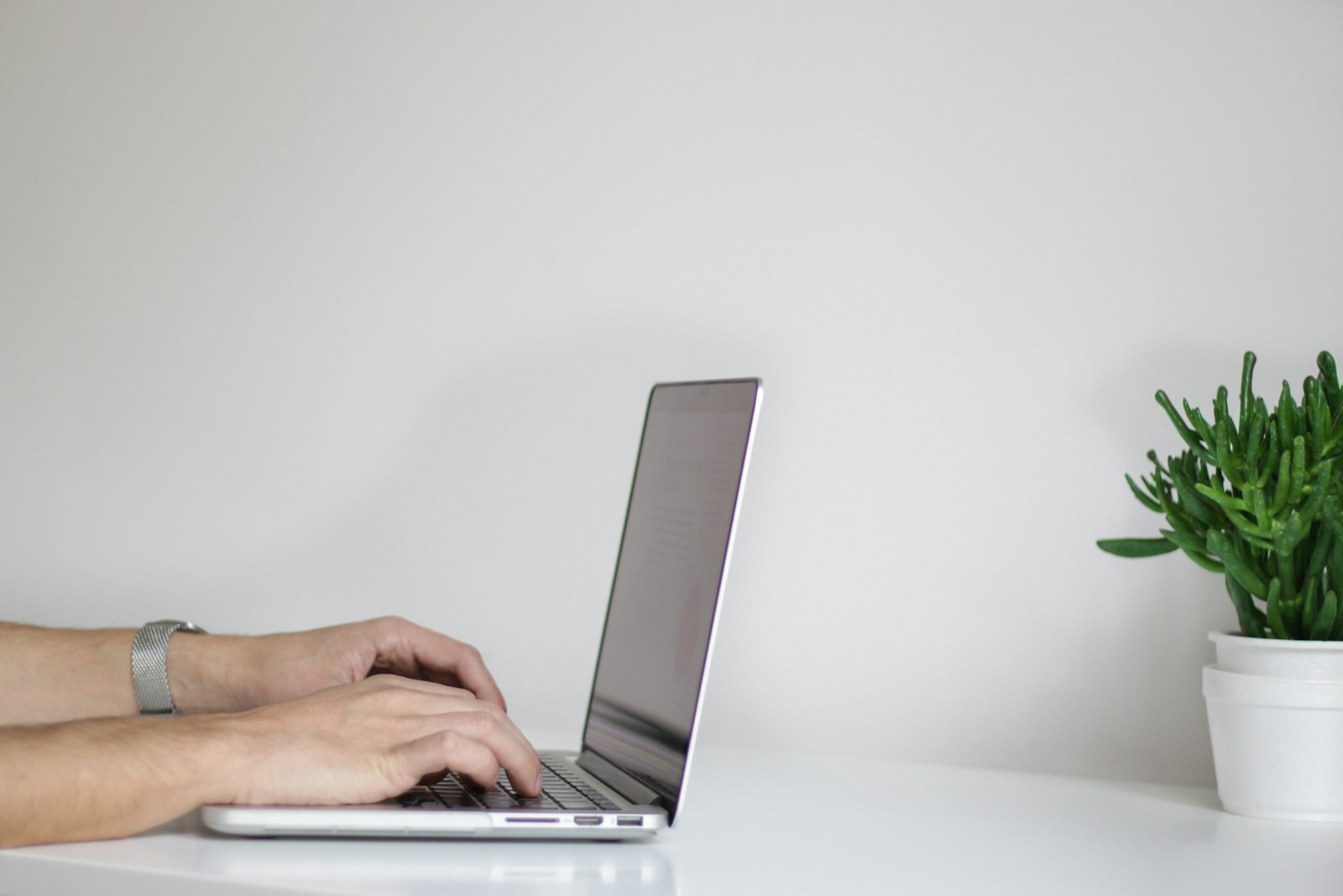 Person using laptop