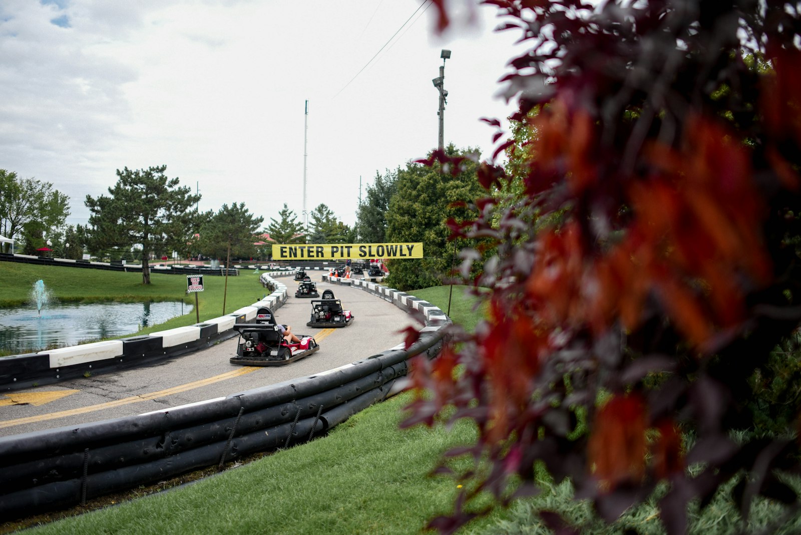 go kart on race track
