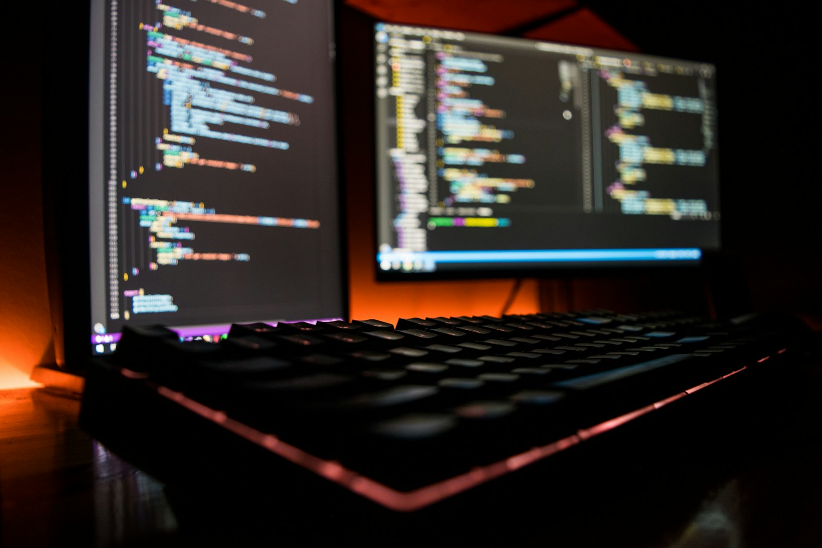 Black computer keyboard